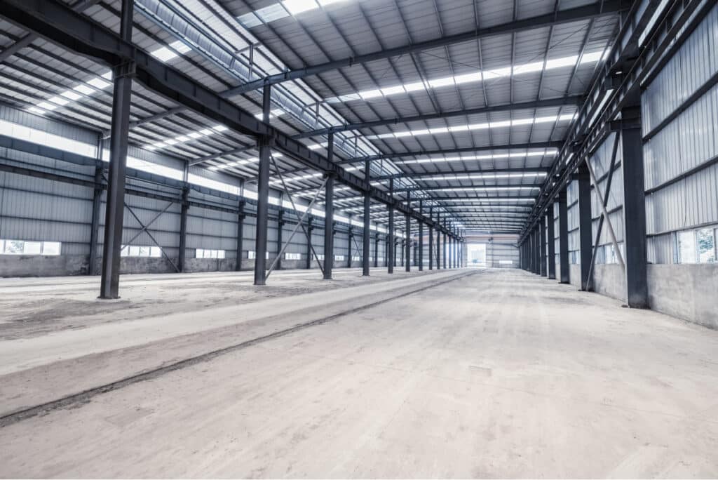 warehouse concrete floor