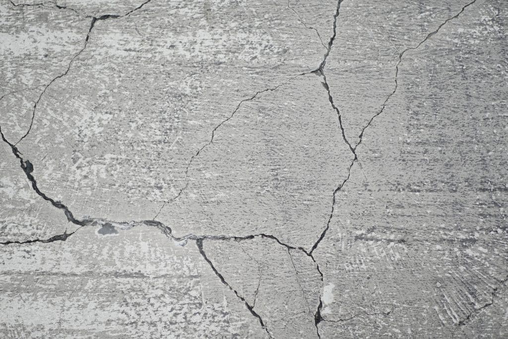 cracked concrete floor