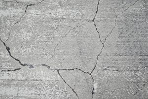 cracked concrete floor